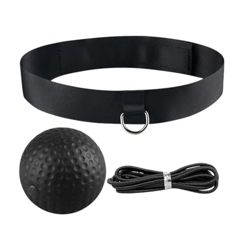 harayaa Diadema de Pelota de Reflejo de Boxeo, Pelota de Boxeo de Reflejo, Pelotas de reacción de Entrenador de Boxeo, Negro