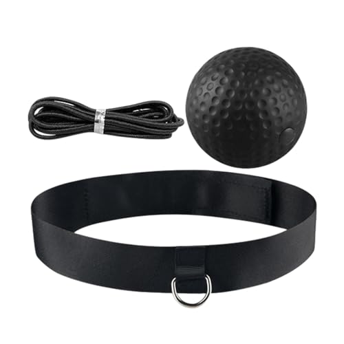 harayaa Diadema de Pelota de Reflejo de Boxeo, Pelota de Boxeo de Reflejo, Pelotas de reacción de Entrenador de Boxeo, Negro