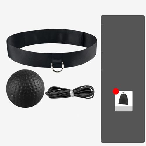 harayaa Diadema de Pelota de Reflejo de Boxeo, Pelota de Boxeo de Reflejo, Pelotas de reacción de Entrenador de Boxeo, Negro