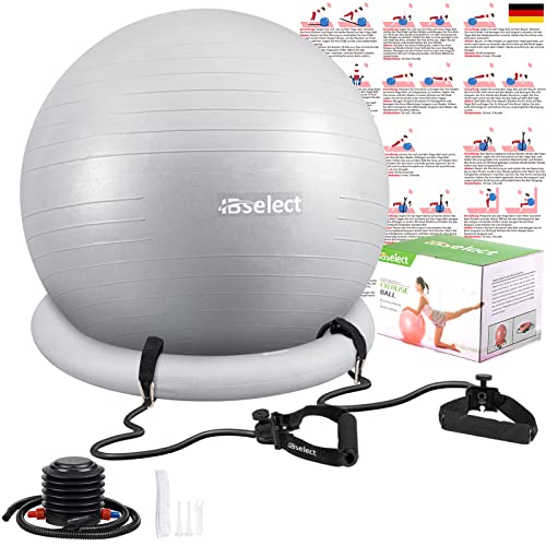 HBselect Balones de Ejercicio Fitness Pelota Pilates Embarazadas Bola de Equilibrio Fitness para Gimnasio Yoga