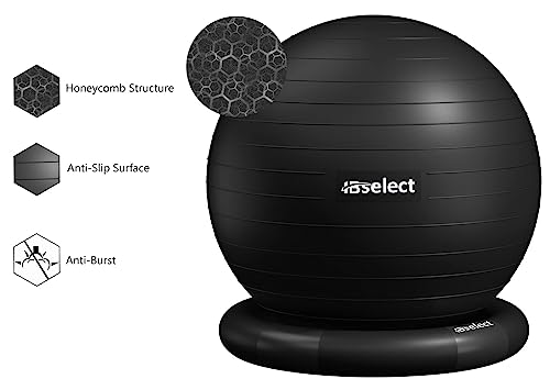 HBselect Balones de Ejercicio Fitness Pelota Pilates Embarazadas Bola de Equilibrio Fitness para Gimnasio Yoga