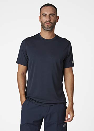 Helly Hansen HH Tech T-Shirt Camiseta Técnica, Hombre, Navy, M