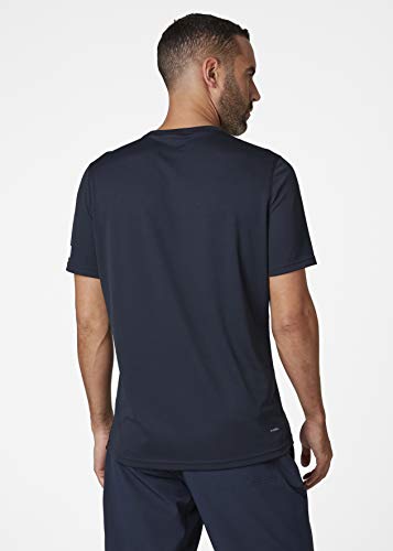 Helly Hansen HH Tech T-Shirt Camiseta Técnica, Hombre, Navy, M