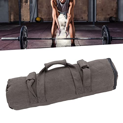 HERCHR Sacos De Arena para Entrenamiento Físico, Bolsa De Arena para Entrenamiento De Alta Resistencia, Entrenamiento Funcional, Equipo De Entrenamiento con Bolsa De Arena para Gimnasio(Gris)