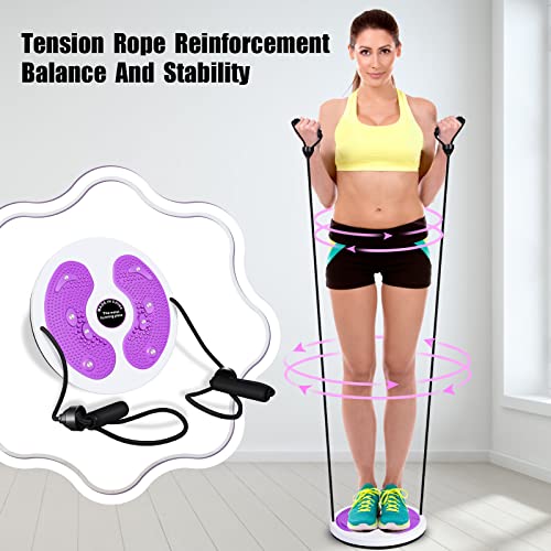 Herefun Twist Cintura Torsión Disc, Twist Waist Disco de Cintura Giratorio, Máquina de Cintura torcida, Equipo de Fitness para Cintura y Caderas, Ejercicio Aeróbico Adelgazamiento Fitness (Púrpura)