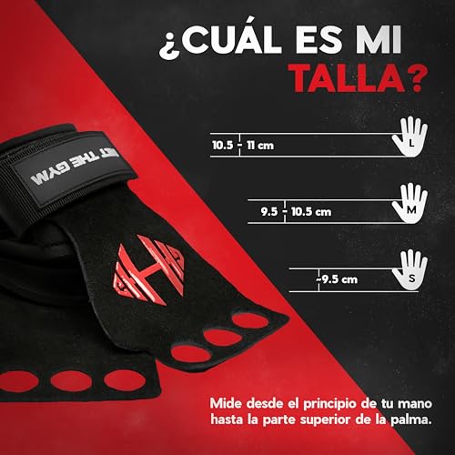 HIT THE GYM calleras para Crossfit calleras Crossfit con Toalla de Microfibra Ultra Absorbente - calleras Crossfit Mujer Resistentes y Guantes Gimnasio - cayera Crossfit (M)