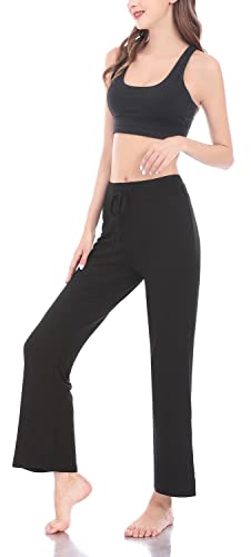 Hoerev Suave Modal Adelgazar Lounge Pantalones Yoga Pantalones Pijamas Mujer Pant