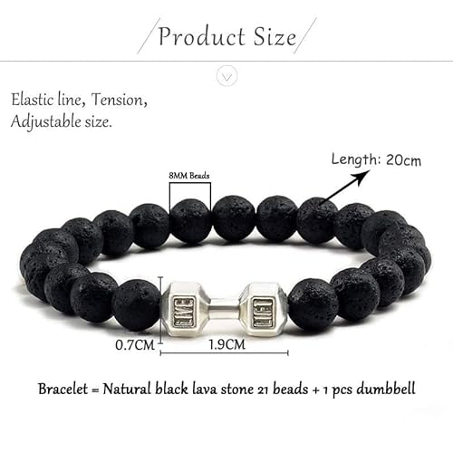 Hokuto Pulsera de mancuernas, peso para hombres, para gimnasio (negro 2),talla única