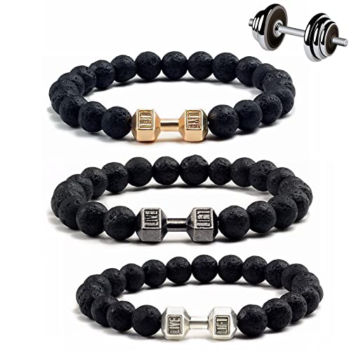 Hokuto Pulsera de mancuernas, peso para hombres, para gimnasio (negro 2),talla única