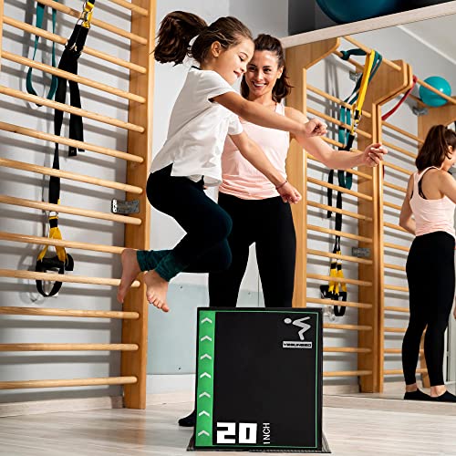 Holleyweb Caja de salto pliométrica de espuma 3 en 1 para entrenamiento de salto y acondicionamiento, caja de salto pliométrica para entrenamiento de salto, ejercicio de fitness