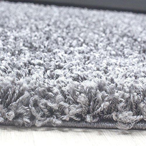 HomebyHome Alfombra Salon Peludo de Pelo Largo Gris Claro 200x290 cm - Alfombras de Habitacion Sala de Estar Modernas Suave y Esponjoso - Alfombras Dormitorio Moqueta Cocina Infantil Rectangular