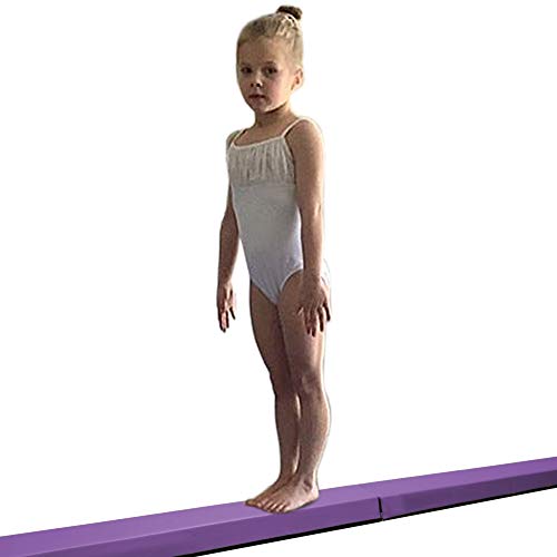 HomeSun Barra de equilibrio plegable de 240 cm, para el hogar, color morado, 240 cm