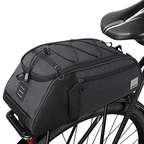 HOMPER 8L Bolsa Alforja Trasera Bicicleta Impermeable Bolso de Viaje Portátil Extensible Bolsa de Hombro para Ciclismo al Aire Libre