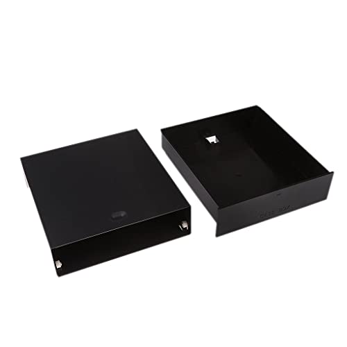 Homyl Caja De Bandeja De Cajones De Almacenamiento De Bahía De Unidad De DVD De Computadora Negra De 5.25 ''