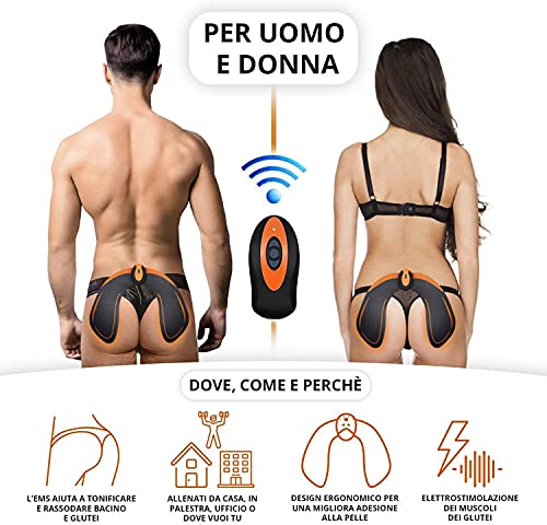 HONGXIAN EMS Hips Electroestimulador Muscular, Estimulador Muscular Ejercitar Gluteos, Masajeador de elevación de glúteos EMS, Entrenador de Cadera,EMS Hips Trainer Entrenador