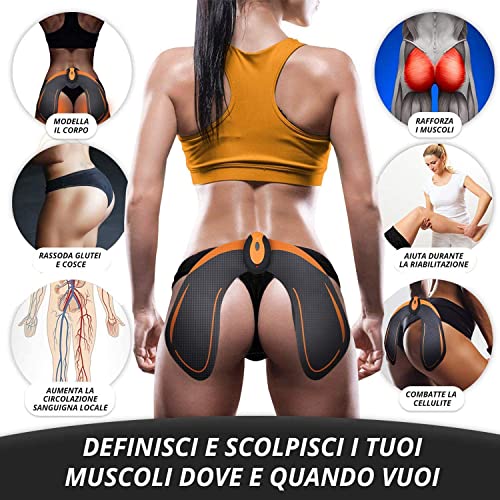 HONGXIAN EMS Hips Electroestimulador Muscular, Estimulador Muscular Ejercitar Gluteos, Masajeador de elevación de glúteos EMS, Entrenador de Cadera,EMS Hips Trainer Entrenador