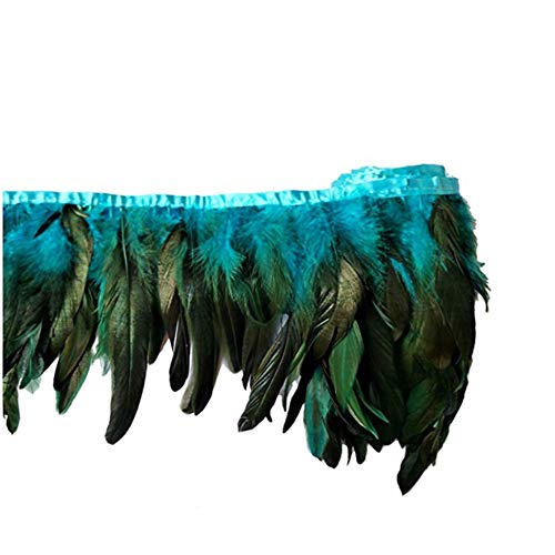 HPiano 100pcs Hermosas Plumas De Gallo Decoración Fringe,Decoración de Bodas, Manualidades,Hogar Bricolaje Artesanía 15-20cm (Color Azul Cielo)