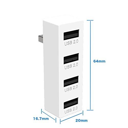 Hub USB 2.0 de 4 Puertos para Xbox Series S, Adaptador de expansión Compatible con Consola Xbox Series S