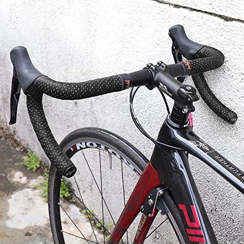 Hudhowks Agarre para Bicicleta,Manillar Bicicleta Carretera Que Absorbe los Golpes Comfort Gel Acolchado - Bike Handle Wraps Bar Tape para Bicicleta Carreras Carretera