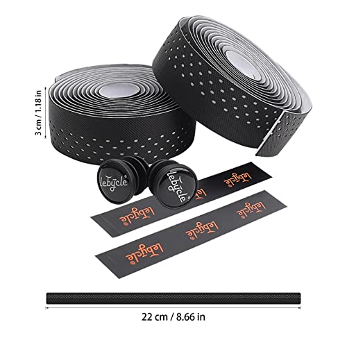 Hudhowks Agarre para Bicicleta,Manillar Bicicleta Carretera Que Absorbe los Golpes Comfort Gel Acolchado - Bike Handle Wraps Bar Tape para Bicicleta Carreras Carretera