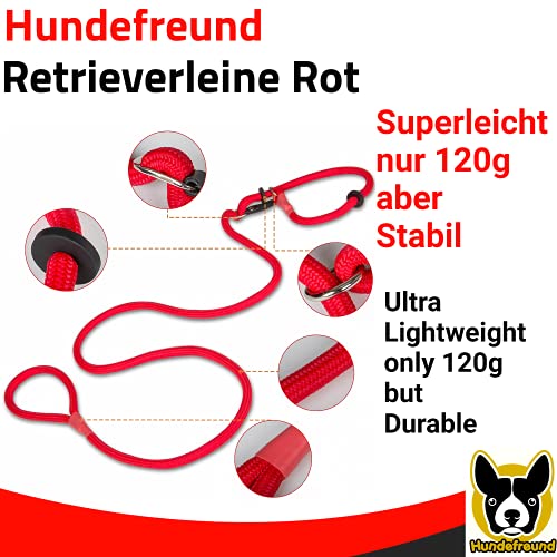 Hundefreund Retriever Correa | Correa y Collar Ligero en uno (200 cm) | Moxon Cuerda para Agility, de Entrenamiento y adiestramiento