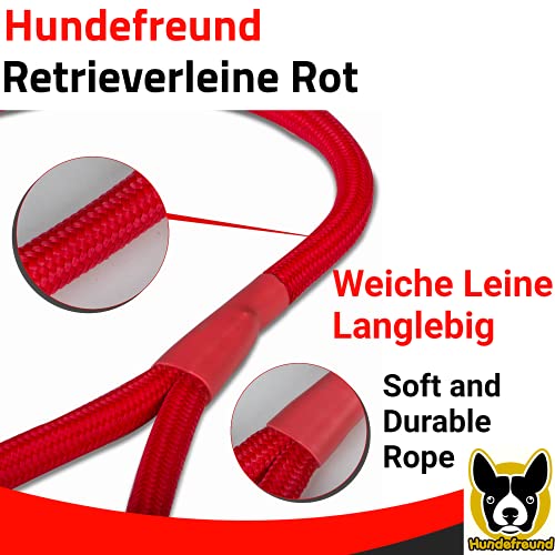 Hundefreund Retriever Correa | Correa y Collar Ligero en uno (200 cm) | Moxon Cuerda para Agility, de Entrenamiento y adiestramiento