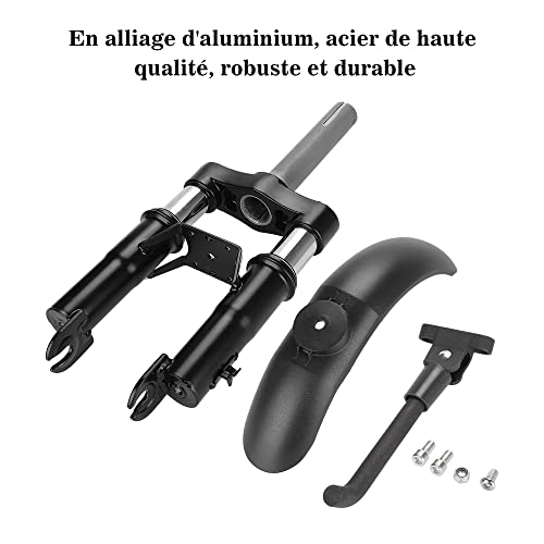 HYGJ TMOM - Amortiguador delantero de suspensión para Xiaomi M365/Pro/Pro 2/1S Scooter eléctrico Kit horquilla delantera suspensión + guardabarros delanteros + soporte pie accesorio para patinete