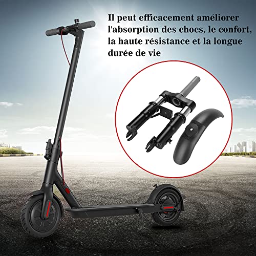 HYGJ TMOM - Amortiguador delantero de suspensión para Xiaomi M365/Pro/Pro 2/1S Scooter eléctrico Kit horquilla delantera suspensión + guardabarros delanteros + soporte pie accesorio para patinete