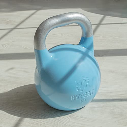 HYPEFIT Kettlebell 10 Kg de Competición | Pesa Rusa Kettlebell de 4 Kg a 32 Kg | Ideal para Fisicoculturismo | Pesas para Crossfit - Entrenamientos de Fuerza Musculatura y Core