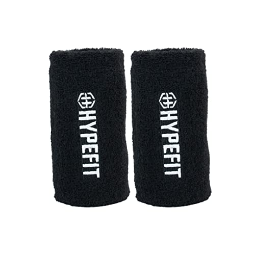 HYPEFIT Muñequeras de protección para Entrenamiento con Kettlebell - Pesa Rusa. Ideal Protección muñeca y antebrazo de Impactos Durante el Entrenamiento Gracias a la Placa de Gran Resistencia. (Negro)