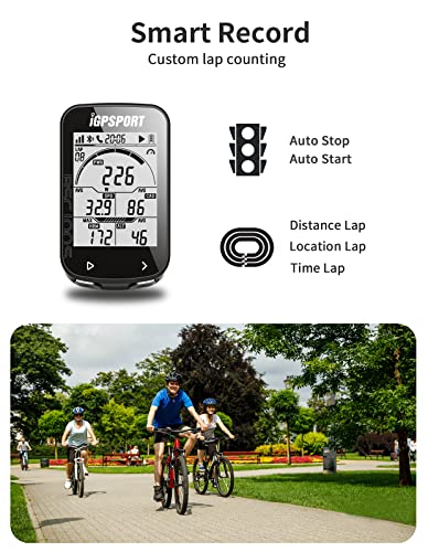 iGPSPORT BSC100S GPS Computadora de Bicicleta Ciclocomputador 40 Horas de 2,6" Retroiluminada Autonomía Pantalla Sensor Ant+/BLE5.0，IPX7