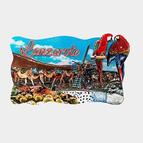 Imán para nevera Lanzarote España de Lanzarote, colección de regalo para el hogar y la cocina