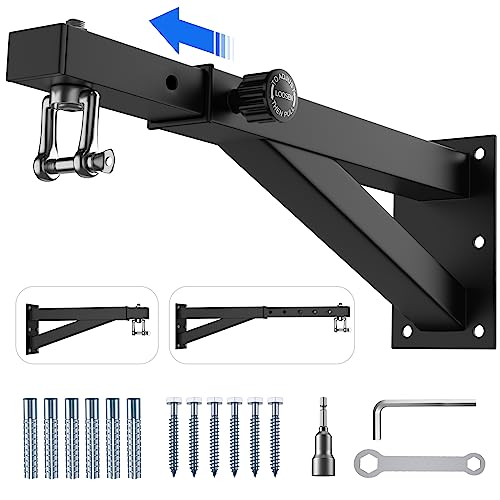 IMAYCC Soporte Saco Boxeo Pared, Soporte Ajustable Soporte para Saco De Boxeo, Heavy Duty Soporte Saco Boxeo, para Boxeo En Casa, Boxing Bag, Sacos De Boxeo para Adultos, Etc (Soporta hasta 400kg)