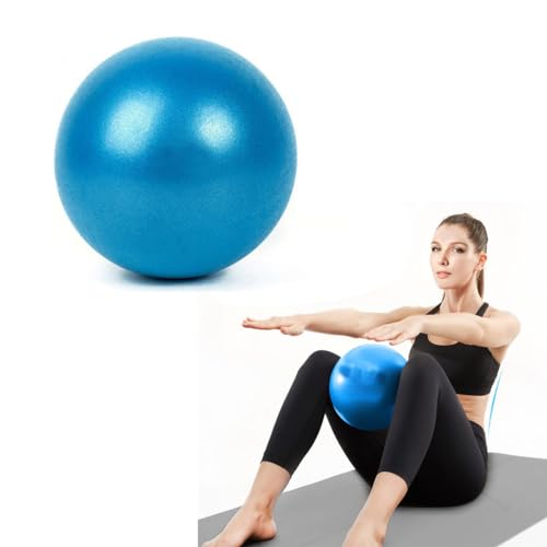 INGJIA Pelota de Pilates 23cm, Antiexplosión Antideslizante PVC Pelota de Gimnasia, Soft Balones de Yoga para Terapia Geriátrica, Domicilio, Fitness, Entrenamiento del Equilibrio