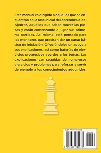 Iniciación al Ajedrez: Manual de Ajedrez para principiantes y entrenadores