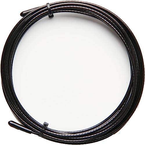 InnoTi Pack de Recambios Comba Crossfit - Kit de Repuestos con 2 Cables de Acero de 3m - Adaptables a Todas las Combas de 2,5mm de Grosor - Topes de Goma y Tornillos de Fijación incluidos