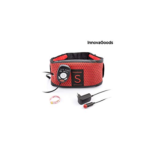 InnovaGoods Efecto Sauna S Cinturón Vibratorio, Unisex Adulto, Rojo, Única