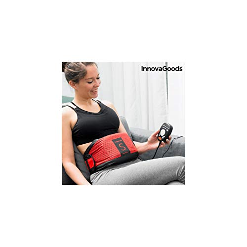 InnovaGoods Efecto Sauna S Cinturón Vibratorio, Unisex Adulto, Rojo, Única