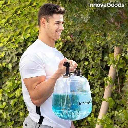 InnovaGoods® Pesa Rusa Hinchable,Pesa Rusa de Agua para Entrenamiento Fitness con Guía de Ejercicios Fibell, Pesa Rusa Unisex para adulto. Incluye Hinchador.