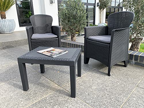 Ipae-Progarden SpA Set. 3 PZAS.Sillon Y Mesa Gris