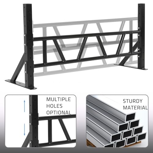 ISE Barra de tracción de pared, barra de tracción con múltiples posiciones de sujeción y distancia ajustable en relación a la pared, robusta/segura/estable, capacidad de hasta 200 kg, SY-1800