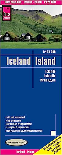 Islandia, mapa impermeable de carreteras. Escala 1:425.000. Reise Know-How. (Iceland (1:425.000))