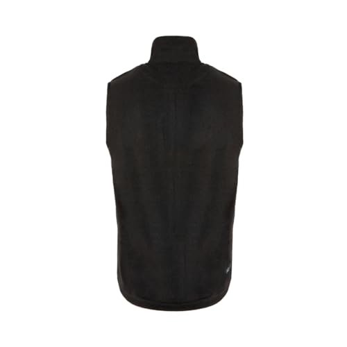 Izas - Chaleco de Forro Polar para Hombre - Chaqueta sin Mangas con Cuello Alto - Forro Polar de Invierno Ligero y Secado Rápido - Ideal para Actividades al Aire Libre - Padru Vest Negro - M