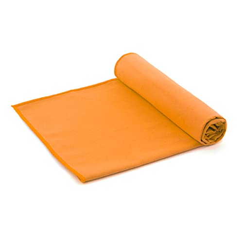 Izas - Toalla de Microfibra - Toalla de Gimnasio - Para Todo Tipo de Actividades Deportivas - Secado Rápido - Fácilmente Transportable en su Bolsa - Brema L Naranja