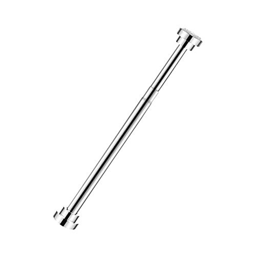 Jadeshay Barra de Armario Barra de Armario Ajustable de Acero Inoxidable Colgador de Poste para Colgar Ropa sin Perforaciones para Ventana de balcón(22 Tube 40-55cm)