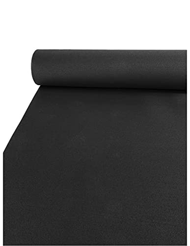 JARDIN202 - Esterilla de Ejercicio Negro liso - Fitness especial para gimnasios | SPORT PREMIUM | Sin Moteado | 1'25m (Ancho) x 1m (Largo) (4mm de altura)