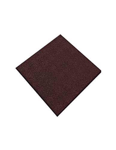 JARDIN202 - Loseta de Caucho Antivibración | Especial para Exterior y Gimnasios | Suelos Infantiles | Fitness | 50 x 50 x 1,5 cm (Roja)