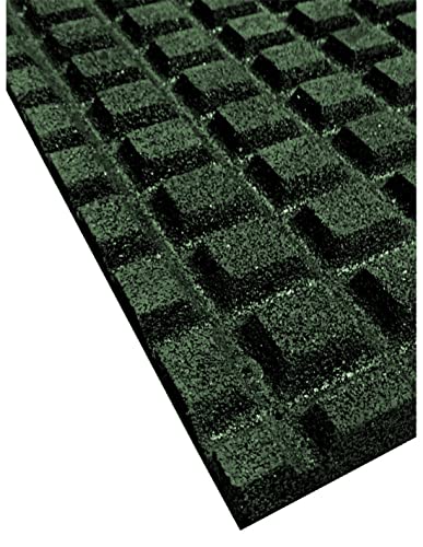 JARDIN202 - Loseta de Caucho Antivibración | Especial para Exterior y Gimnasios | Suelos Infantiles | Fitness | 50 x 50 x 2 cm (Verde)