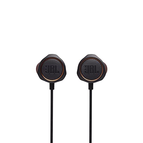 JBL Quantum 50 Auriculares intraaurales para videojuegos, con potenciador de sonido y silenciador de micrófono para hacer tus partidas más divertidas, compatible con todas las plataformas, en negro