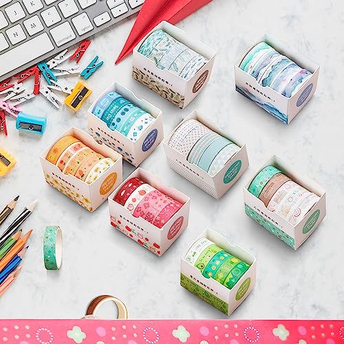 JEASTECH, 40 washi tape - 40 pegatinas mariposas - papeleria aesthetic - scrapbooking materiales kit - cinta adhesiva decorativa - el mejor set de cintas adhesivas decorativas